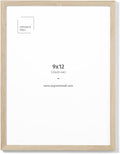 Opposite Wall - 9x12 in - Natural Solid Oak Wood Picture Frame - Lightweight, Versatile & Shatterproof - Wall Hanging Poster or Photo Frame - Wall Decor for Office, Gallery & Home