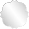 KOHROS Square Scalloped Bathroom Mirror 24