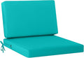 idee-home Outdoor Cushions for Patio Furniture, Outdoor Seat Cushion, Waterproof Couch Hampton Bay Deep Seat Replacement Chair Cushions for Garden Lawn Backyard Deck, 28.5 x 28.5 Peacock Blue