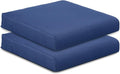 BPS 21x21 Inch Deep Seat Outdoor Cushion, Navy Blue Fade-Resistant and Water-Resistant Patio Chair Cushion for Wicker Chairs, Sofas, Love Seats