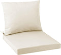 Outdoor Seat Cushion Set 24 x 24 In, Water-Resistant & Fade-Resistan, Patio Furniture Cushions with Removable Cover Deep Seat & Back Cushion with Handle and Adjustable Straps for Chair Sofa,1PC