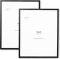 Opposite Wall - 16x20 in - Black Solid Oak Wood Picture Frame - Lightweight, Versatile & Shatterproof - Wall Hanging Poster - Wall Decor for Office, Gallery & Home - 2 Pack