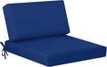 idee-home Outdoor Cushions for Patio Furniture, Outdoor Seat Cushion, Waterproof Couch Hampton Bay Deep Seat Replacement Chair Cushions for Garden Lawn Backyard Deck, 26.5 x 26.5 Navy Bue