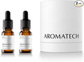 AromaTech Santal & The Hotel Set | Gift Set of Aroma Diffuser Essential Oils Blend of Santal Cardamom, Papyrus, Musk | The Hotel Peach, Red Rose, Pine - 10 Milliliter