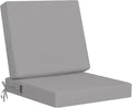 idee-home Outdoor Cushions for Patio Furniture, Outdoor Seat Cushion, Waterproof Couch Hampton Bay Deep Seat Replacement Chair Cushions for Garden Lawn Backyard Deck, 22 x 22 Grey