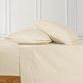 URBANHUT 700 Thread Count California King Sheet Set Egyptian Cotton Sheets, 4Pc Sheet Set Soft Luxury Bed Sheets for Cal King Size Bed, Sateen Weave Hotel Sheets, 16'' Elasticized Deep Pocket - Ivory