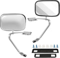 ECCPP Manual Side View Mirrors Plastic Pair Set for Ford for F-Series for F150 for F350 Bronco Pickup Truck SUV