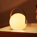 LED Glowing Ball Light with Handle, 7-Inch Cordless 16 Color Changing and 4 Light Modes Kids Night Light, Rechargeable & Dimmable Mood Lamp with Remote Control for Home Party Camping
