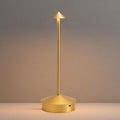 Modern Cordless Table Lamp, 6000mAh Rechargeable Table Lamps, Portable Touch LED Lamp, Outdoor Waterproof Dimmable Cordless Rechargeable Table Lamps for Restaurant/Patio/Outdoor (1 Pcs Gold)