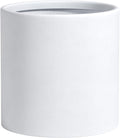 DTY Signature Mount Powell Fiberstone Planter - 14 Inch Large White Cylindrical Mid-Century Modern Home Decor Indoor & Outdoor Plant Pot - Durable Planters for Indoor Plants, Outdoor Spaces