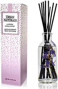 Urban Naturals Lavender Sandalwood Essential Oil Reed Diffuser Set with Natural Bamboo Reeds Sticks | Aromatic Lavender, Golden Amber & Woods | Vegan. Made in The USA