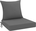 idee-home Outdoor Cushions for Patio Furniture, Waterproof Outdoor Seat Cushion Hampton Bay Deep Seat Replacement Cushions for Garden