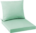 Outdoor Seat Cushion Set 24 x 24 In, Water-Resistant & Fade-Resistan, Patio Furniture Cushions with Removable Cover Deep Seat & Back Cushion with Handle and Adjustable Straps for Chair Sofa,1PC