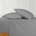 URBANHUT 700 Thread Count Egyptian Cotton Sheets California King Size, 4Pc Sheet Set Luxury Bed Sheets for Cal King Size Bed, Sateen Weave Hotel Sheets, 16'' Elasticized Deep Pocket - Dark Grey