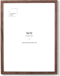 Opposite Wall - 9x12 in - Dark Oak Wood Picture Frame - Lightweight, Versatile & Shatterproof - Wall Hanging Poster or Photo Frame - Wall Decor for Office, Gallery & Home