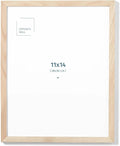 Opposite Wall - 11x14 in - Natural Solid Oak Wood Picture Frame - Lightweight, Versatile & Shatterproof - Wall Hanging Poster or Photo Frame - Wall Decor for Office, Gallery & Home