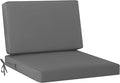idee-home Outdoor Cushions for Patio Furniture, Outdoor Seat Cushions 28.5 x 28.5 Waterproof & Fade Resistant Couch Sofa Replacement Deep Couch Chair Cushion for Yard Garden Deck, Medium Grey