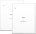 Opposite Wall - 18x24 in - White Solid Oak Wood Picture Frame - Lightweight, Versatile & Shatterproof - Wall Hanging Poster or Photo Frame - Wall Decor for Office, Gallery & Home - 2 Pack
