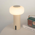 Shower Lamp Waterproof, Outdoor Cordless Table Lamp Rechargeable, Portable Battery Operated Lamp, Touch Dimmable Night Light for Bedroom/Patio/Dinning/Camping (Khaki)