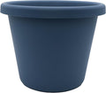 The HC Companies Classic Round Plastic Plant Pot w/Rolled Rim - Lightweight & UV Resistant Flower Pot for Herbs & More - Outdoor & Indoor Plant Pots w/Drainage (17 inch Slate Blue, Pack of 1)