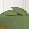URBANHUT 700 Thread Count Egyptian Cotton Queen Sheets, 4Pc Bed Sheet Set Soft Luxury Bed Sheets for Queen Size Bedding, Sateen Weave Hotel Sheets, 16'' Elasticized Deep Pocket - Sage