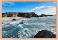 Bodega Bay Coastal Wall Art – Framed Ocean Photography Print – California Nature Landscape Poster – Seascape Decor for Living Room or Bedroom (20x30 inches)- Wooden Framed (Red Oak)
