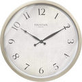 Modern Farmhouse Clock, No Ticking Silent Clock, Modern and Vintage (Morning Silver, 12 inch)