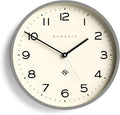 NEWGATE® Number Three Echo Wall Clock | Modern Round Clock | 14.5 inch | Posh Grey | Easy to Read Numbers | Ideal for Kitchen, Living Room or Office