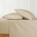 URBANHUT 700 Thread Count Egyptian Cotton Sheets Full Size, 4Pc Sheet Set Soft Luxury Bed Sheets for Full Size Bed, Sateen Weave Hotel Sheets, 14'' Elasticized Deep Pocket - Sand