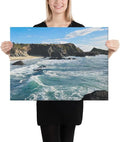 Bodega Bay Canvas Wall Art – Coastal Ocean Photography Print – California Nature Landscape Decor – Vertical Seascape Picture for Living Room or Bedroom (18x24 inches) Wrapped Canvas