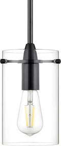 Black Pendant Lights Kitchen Island - Medium Clear Glass Pendant Light Fixture