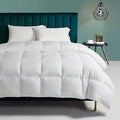 Organic Feathers Down Comforter Full Size, All Season Duvet Insert with 100% Organic Cotton Cover, Medium Warm Bed Comforter with Corner Tabs(82x86, White)