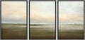 SIGNWIN Framed Canvas Print Wall Art Set Pastel Sunset Country Farmland Landscape Nature Abstract Illustrations Decorative Nordic Rustic for Living Room, Bedroom, Office - 24