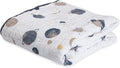 Little Unicorn Original Premium Cotton Quilt | Multi-Layered & Extra-Soft Muslin Fabric |for Babies & Toddlers (Planetary)