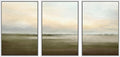 SIGNWIN Framed Canvas Print Wall Art Set Pastel Sunset Country Farmland Landscape Nature Abstract Illustrations Fine Art Decorative Nordic Rustic for Living Room, Bedroom, Office - 16