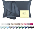 Mulberry Silk Pillow Cases for Hair and Skin Queen Size Silk Pillowcase with Zipper Soft Breathable Smooth Cooling Satin Silk Pillow Covers for Sleeping (Space Grey,20