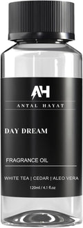Day Dream Diffuser Oil 120ml – White Tea Essential Oil for Diffusers – Aloe Vera, Ginger, Amber & Cedarwood – Fall Home Luxury Scent – Hotel Collection Inspired Diffuser Oil Refill