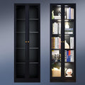 Metal Curio Storage Cabinet with 4 Adjustable Shelves and Acrylic Door, 72