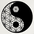 Metal Yin Yang Wall Art, Interior Decoration, Wall Hangings, Sacred Zen Decor, Geometric Decoration (18