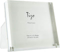 TIZO Design Vertical 5x5 Lucite Picture Frame, Durable 1 Inch Thick Clear Lucite & Magnetic Closures, Elegant & Practical Boutique Quality Photo Frame (Multiple Colors Available)