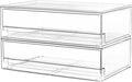 A-LuGei 【𝟮𝗣𝗖𝗦】 Acrylic Stackable Storage Drawers, 11.8