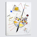 Wieco Art Canvas Prints Large Delicate Tension #85, 1923 by Wassily Kandinsky Abstract Classic Art Reproductions Canvas Wall Art for Home Decor Living Room and Wall Decorations
