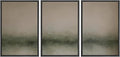 SIGNWIN Framed Wall Art Print Set Neutral Green Abstract Contemporary Misty Landscape Photography Modern Art Minimalist Closeup Dramatic for Living Room, Bedroom, Offic - 24