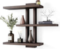 Variable Wood Floating Shelves Set of 3, Wall Cube Shelves 28.35