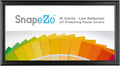 SnapeZo Poster Frame 10x20 Inches, Black 1 Inch Aluminum Profile, Front-Loading Snap Frame, Wall Mounting, Sleek Series
