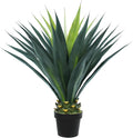 3ft Artificial Agave Plant, 38 Inch Tall Faux Agave Plants in Black Pot, Fake Floor Plant Outdoor Indoor for Front Porch Patio Home Office Door Step Hotel Desert Style Decor 1PCS