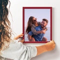 Renditions Gallery 11X14 Custom Photo Prints with Real Wood Picture Frames. Create Personalized Photos with Peel & Stick Photo Frames. Single, Red Frame