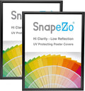 SnapeZo 2-Pack 18x24 Inches Black Poster Frames, Front-Loading Snap Frame, 1