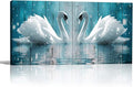 Wall Art for living room Canvas wall decorations for bathroom Modern Wall decor Family Bedroom Wall Pictures Two swans Artwork Kitchen office Home decoration Abstract painting