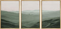 SIGNWIN Framed Canvas Print Wall Art Set Rolling Green Mountain Hill Environment Nature Wilderness Photography Modern Art Chic Landscape for Living Room, Bedroom, Office - 16